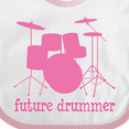 thumbnail image 4 of Inktastic Future Drummer Girls Girls Baby Bib, 4 of 4