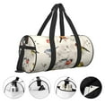 thumbnail image 5 of Fotbe Little Birds Pattern Foldable Sports Gym Bag with Wet Dry Pocket, Ultralight Travel Bag, Large Capacity Duffel Bag, Splash Proof Carry on Bag, Overnight Bag, Weekender Bag, 5 of 8