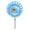 Blue, variant on sunsanly Handheld Windmill Toy Double Layer Vibrant Color Lightweight Wind Spinner Kids Toys Garden Decoration