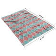thumbnail image 4 of Red Teal Checkerboard Checkered Pattern Blanket,Comfortable Soft Flannel Throw Blanket,All Season,Warm Lightweight Blankets for Sofa Bed Couch Living Room Chair,40"x50", 4 of 4