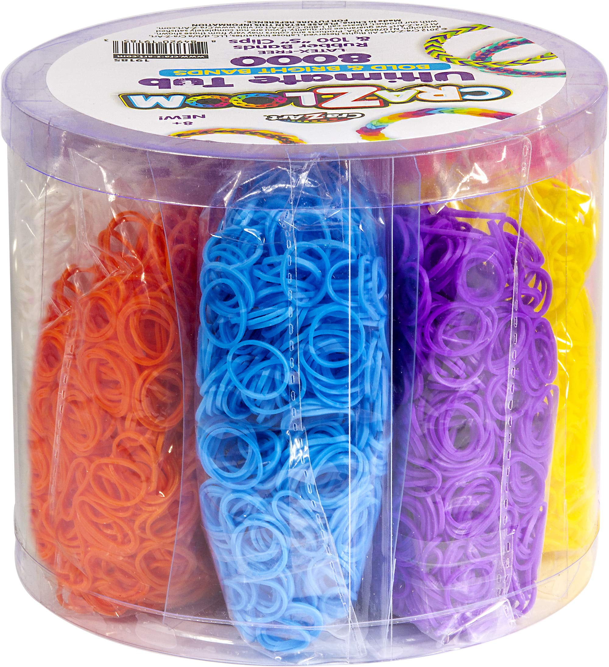 Cra-Z-Art Cra-Z-Loom Ultimate Tub Fulla Bands-8000 Pieces