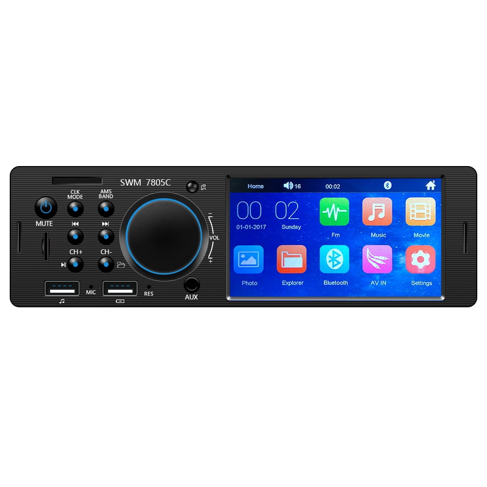 Camecho Car Radio Autoradio 4.1" TFT Touch Screen 1 Din Car Multimedia Player Auto Stereo MP5