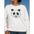 thumbnail image 2 of Polygonal Panda Sweatshirt Women -Image by Shutterstock, Female Small, 2 of 4