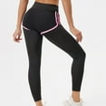 thumbnail image 7 of CQONEPT Womens Legging High Waist Stretch Full Length Yoga Pant Comfy Tight Sports Gym Bottom Non See Tummy Control Pants Pink M, 7 of 7