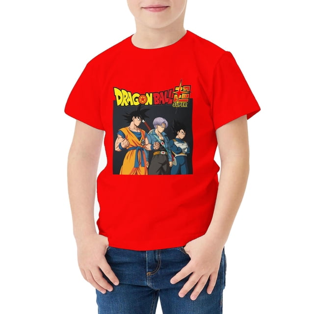 Camiseta Algodón de DBZ para niños