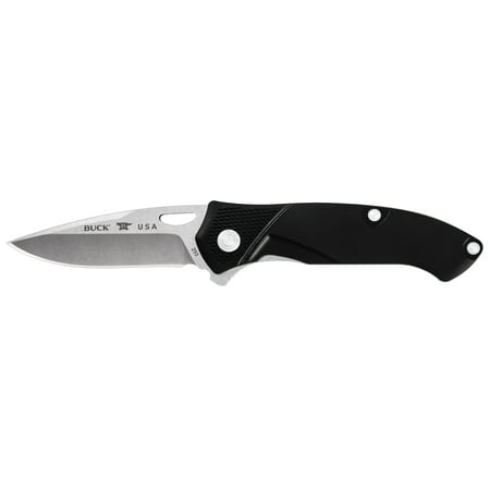 Buck Knives 0293BKS4WM Inertia, Assisted Opening Folding Knife with Pocket Clip, Black Nylon Handle, 420HC Blade, Box--WALMART