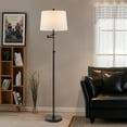 thumbnail image 2 of KAWOTI 64.5" Adjustable Floor Lamp with Swing Arm, 3-Way Dimmable Standing Floor Lamp for Living Room Bedroom（Bronze）, 2 of 10
