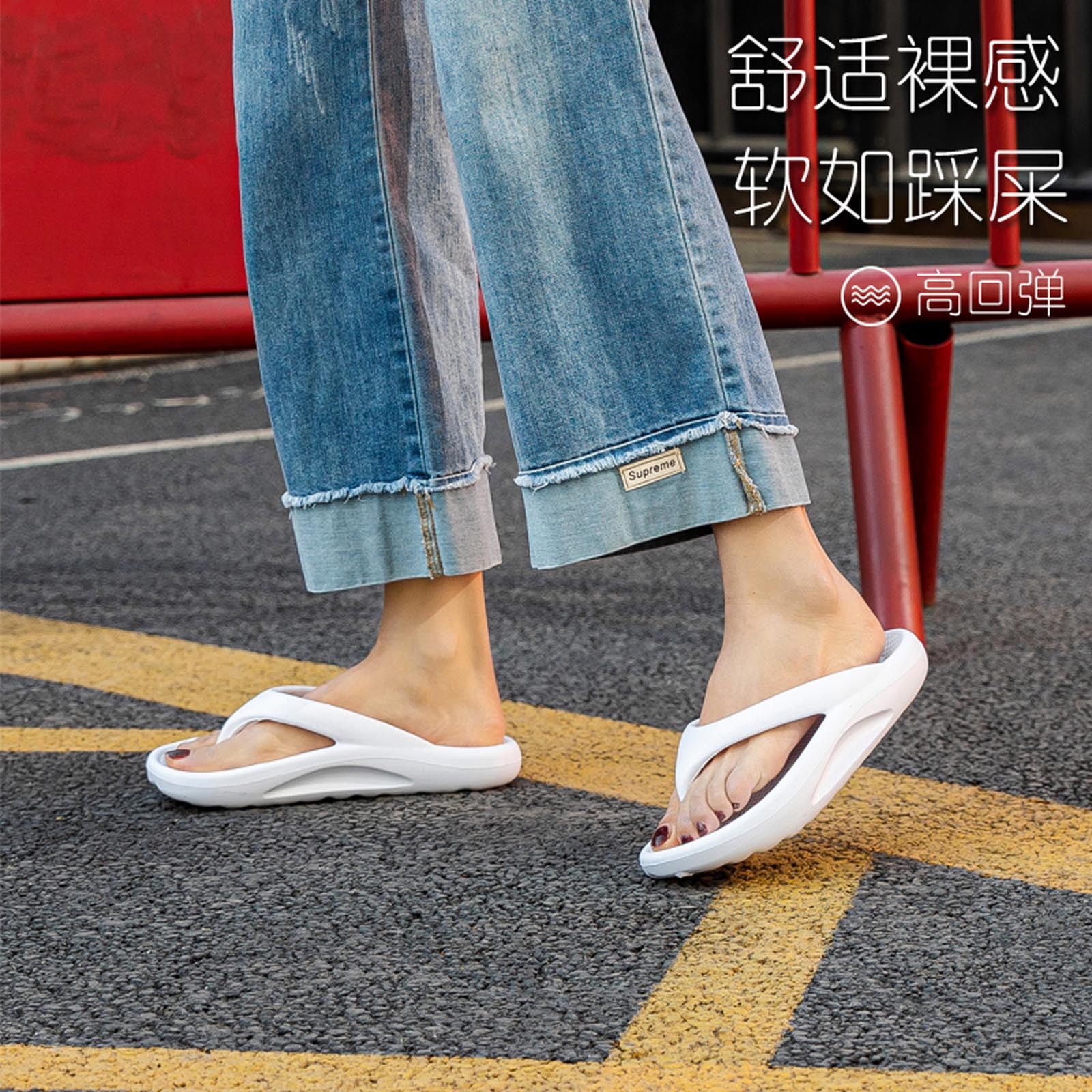 Leutsin Couple Women Orthotic Flip Flops Arch Support Soft Thong Pillow Sandals Slippers Walmart