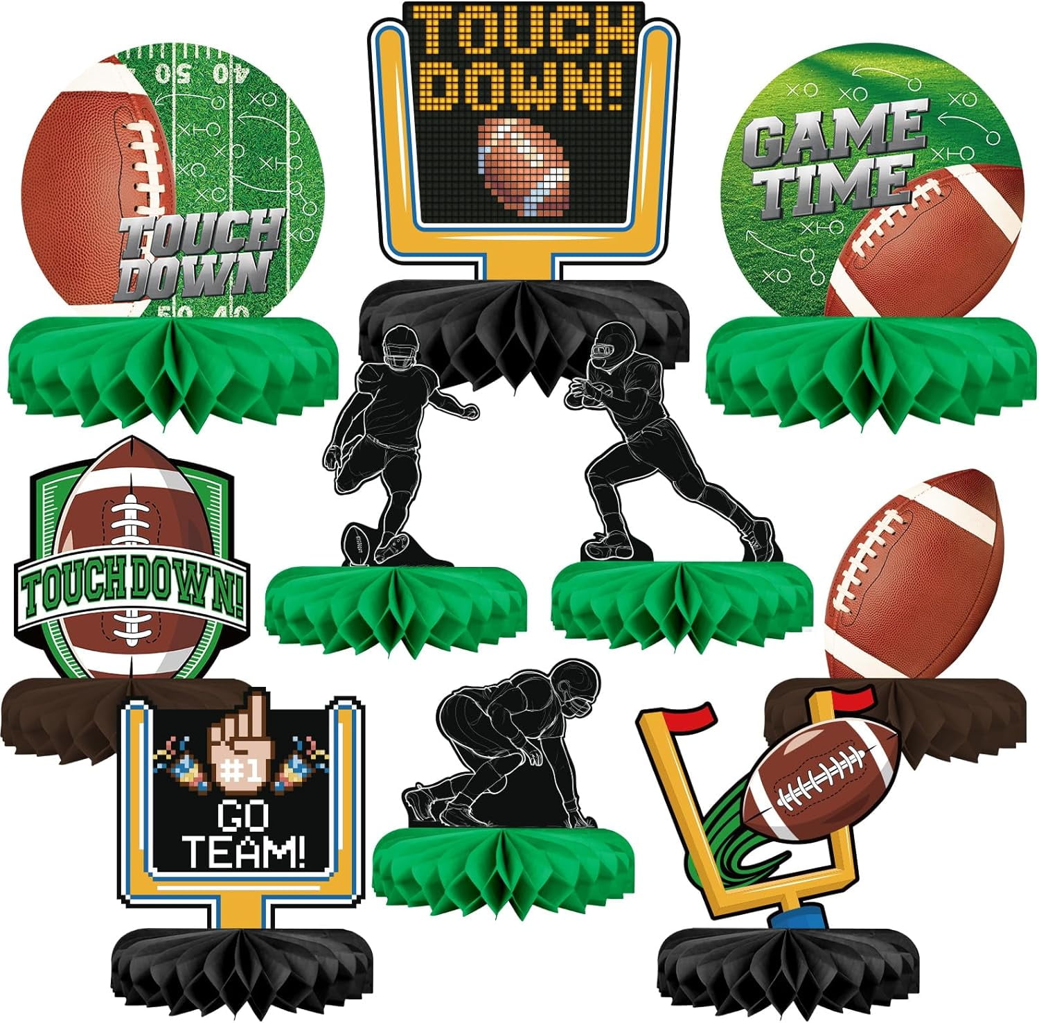 Musical Instrument Honeycomb Centerpieces - 3D Party Decor For Music Theme Birthdays, Showers, Weddings, Karaoke
