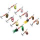 thumbnail image 1 of 2uds. Señuelos giratorios de Metal para pesca, Kit reflectante Wobblers (XLT-22), 10 Uds., 1 of 6
