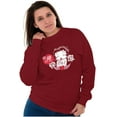 thumbnail image 4 of Betty Boop Heart Angel Wings Ooh LaLa Women Crewneck Sweatshirt Brisco Brands 4X, 4 of 6