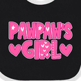 thumbnail image 4 of Inktastic Pawpaw's Girl Girls Baby Bib, 4 of 4