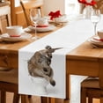 thumbnail image 5 of Table Runner - 48 Inch Long, Funny Kangaroos Kitchen Dining Table Runner Dresser Scarves, Cute Art Fun Lovely Animals on Toilets Farmhouse Decor for Coffee Tables Wedding Party Banquet, 5 of 8