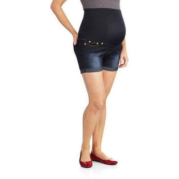 Times Two Maternity Overbelly Super Soft Five Pockets Shorts