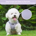 thumbnail image 5 of Miaocao Dog Harness - Lightweight Mesh Step-in Vest for Puppy, Reflective & Escape-Proof Design with High-Stick Magic Tape - Indoor/Outdoor Use for Chihuahua, Maltese, Shih Tzu(Brown-Beige, XXXS), 5 of 9