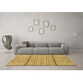 thumbnail image 3 of Ahgly Company Indoor Square Abstract Brown Modern Area Rugs, 3' Square, 3 of 4