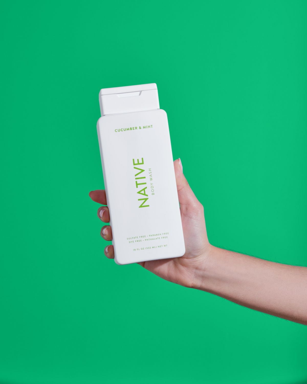 Native Natural Body Wash, Cucumber & Mint, Sulfate Free, Paraben Free, 532 mL