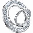 thumbnail image 1 of wonima02 Magnetic Phone Ring for MagSafe Grip - 2025 [Super Magnet] Stylish Ring Holder Stand with [Upgrade Gear Hinge], Mag Safe Accessories for iPhone 17 16 15 14 Pro Max Plus Air, Glitter Silver, 1 of 1