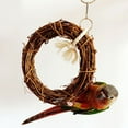 thumbnail image 3 of Meidiya 2Pcs Bird Round Rattan Swings,Natural Vine Bird Perch Chewing Toy Bird Cage Accessories for Parrots Budgie Parakeet Cockatiel Cockatoo, 3 of 7
