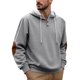 thumbnail image 2 of pstuiky Camisas de manga larga de invierno para hombre, Blusa informal y moderna de color liso con capucha, manga larga y bolsillos abotonados para hombre Tops de hombre l, 2 of 5