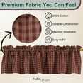 thumbnail image 2 of Park Designs Sturbridge Red Valance 14''L, 2 of 5