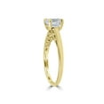 thumbnail image 3 of Bague de Fiançailles Solitaire en Diamant Rond Taille Brillant 1 ct en Or Jaune 14 K, 3 of 3