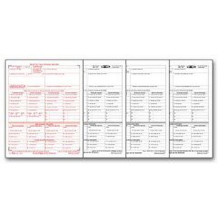 EGP IRS Approved W2-C Corrected Statement Set for 25 Recipients, 6part