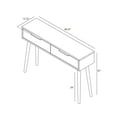 thumbnail image 6 of Plank+Beam 46" Mid Century Modern Console Table with Storage Shelves, Entryway Table with Storage, Foyer Tables for Entryway, Console Table, Pecan, 6 of 8