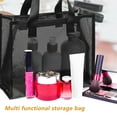 thumbnail image 7 of BESTOYARD Mesh Makeup Bag Black Nylon with Zipper Closure and Handle for Daily Travel Use, 7 of 7