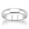 14kt White Gold Classic Wedding Band, 4 mm