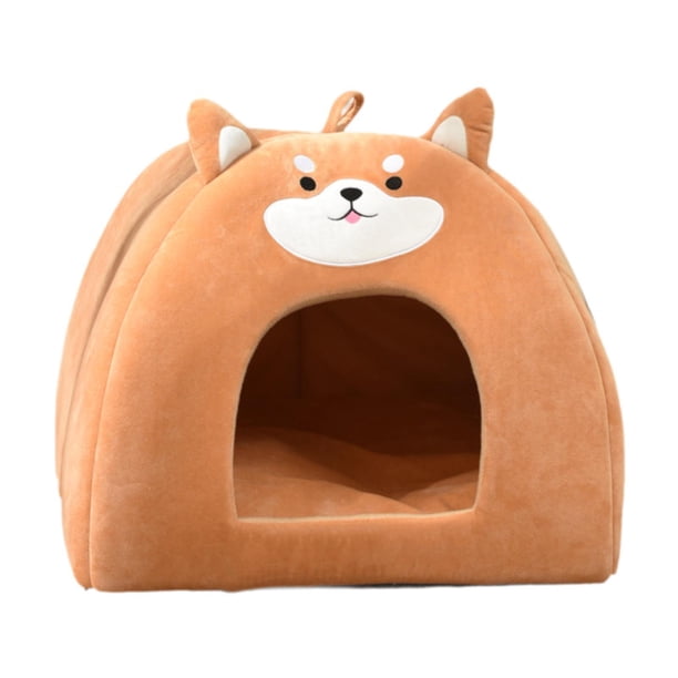 Cama para Gatos Casa para Gatos Almohada Acolchada Lavable extraíble Suave y cálida, Cama para Mascotas con Fondo Antideslizante Cama Cueva para Gatos S