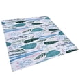 thumbnail image 3 of Oubit Rideau de Douche en Polyester, Motif Fleurs et Feuilles Vertes, Rideau de Douche avec Fonctionnalités Améliorées, 3 of 9