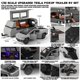 thumbnail image 4 of Nuevo 1/32 Tesla Cybertruck Pickup Trailer coche en miniatura de aleación Diecast Metal juguete todoterreno vehículo camión Mo, 4 of 5