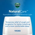 thumbnail image 2 of Vicks NaturalCare Cool Mist Ultrasonic Humidifier (VUL530), White, Small Room - Humidifier and Diffuser with Nighttime Light, Works with Vicks VapoPads, 2 of 4
