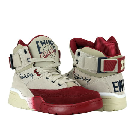 Ewing Athletics Ewing 33 Hi Cream/Bike Red Men's Basketball Shoes (The Best Looking Basketball Shoes)
