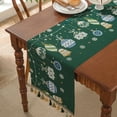 thumbnail image 5 of Fzsteel Christmas Table Runner Cover 13.8x63.0 Inches American Vintage Holiday Dining Room Kitchen Party Festive Long Cloth Banner Home Decor Accent, 5 of 6