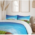 thumbnail image 6 of Ambesonne Savannah Duvet Cover Sets, Animal Family African View, 2-King, Green Brown and Blue, 6 of 7