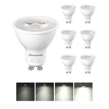 DEWENWILS Daylight GU10 LED Light Bulbs 50 Watt Equivalent, LED Bulbs 500 Lumen 7 Watt 5000K, 6-Pack