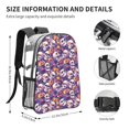 thumbnail image 4 of Honeii music Skull record Print Clear Backpack Heavy Duty Transparent Bag 17" See Through BookBag for Women Men Adults Work Festival Sports Travel, 4 of 7