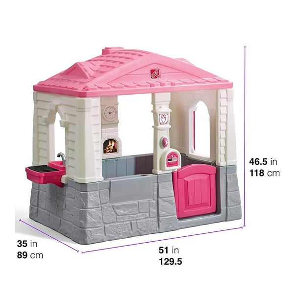 Casa de Juegos Step2 Rosa Con Diseño Abierto