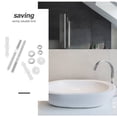 thumbnail image 2 of 1 Juego de Kit de fijación de lavabo, juego de fijación de lavabo, tornillo de lavabo, tornillo antisuelto para lavabo de cocina, 2 of 6
