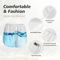 thumbnail image 4 of Balery Crystal Clear Water Splash Pattern Women's Running Shorts with Liner 2 Pockets Elastic Workout Athletic Gym Yoga Shorts-Small, 4 of 7
