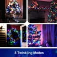 thumbnail image 2 of LOENDE Christmas Lights, LED String Light 34ft 100 LED Christmas Lights with Timer & 8 Modes, Battery Operated String Light, Multi-color, 2 of 6