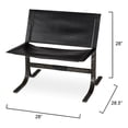 thumbnail image 2 of Jamie Young Co Alessa Leather Sling Chair in Black, 2 of 9