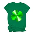 thumbnail image 4 of T-Shirt de la Saint-Patrick pour Femmes Mode Saint-Patrick Imprimé Col Rond Manches Courtes T-Shirt Décontracté Haut T-Shirts de la Saint-Patrick pour Femmes, 4 of 4