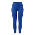 thumbnail image 2 of Gibobby Pantalones de yoga Pantalones de yoga para mujer Leggings con bolsillos para mujer Pantalones de yoga de cintura alta con bolsillos Leggings de entrenamiento Medias(Azul， XXL), 2 of 4