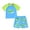 Green Crocodile, variant on Toddler Baby Boy Swimsuit Set Cartoon Short Sleeve Top Shorts Two Pieces Bathing Suit Swimwear Outfit for 18-24 Months