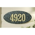 thumbnail image 1 of QualArc ROC-4701-EP 9 in. Rockport Oval in Emerald Green Polished Stone Color Solid Granite Address Plaque, 1 of 1