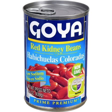 (6 Pack) Goya Low Sodium Red Kidney Beans, 15.5
