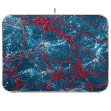 

Dish Drying Mat 18 x 24 Highly Absorbent Microfiber for Dishes Utensils Close-up Of Fishing